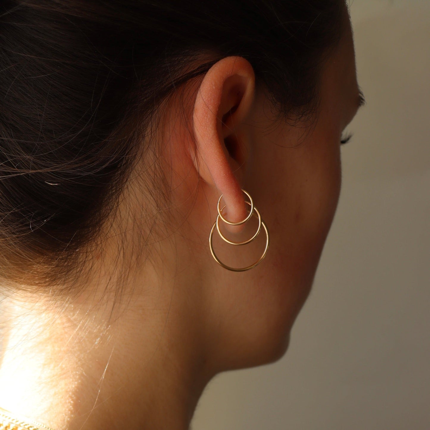 925  Sterling Silver Goldie Hoops Earring 4