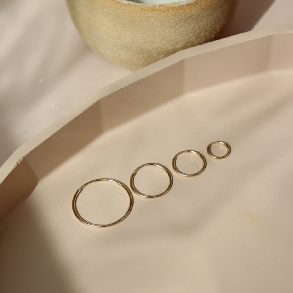 925  Sterling Silver Goldie Hoops Earring 3