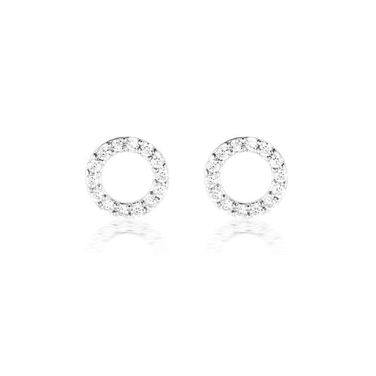 925 Sterling Silver Harper Cubic Zirconia Earrings 1