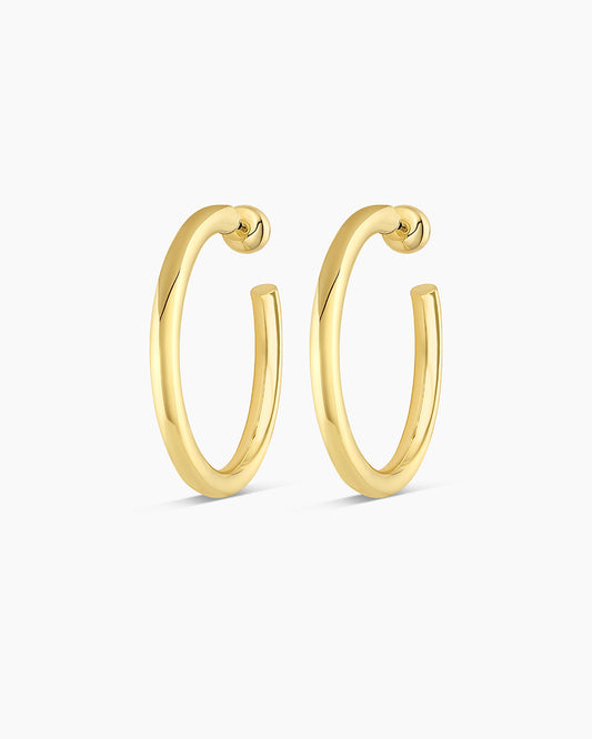 925 Sterling Silver Carter Hoops  Earrings 1