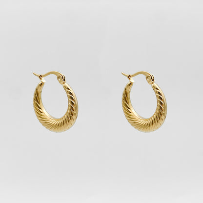 925 Sterling Silver Julia Gold Filled Hoops 5