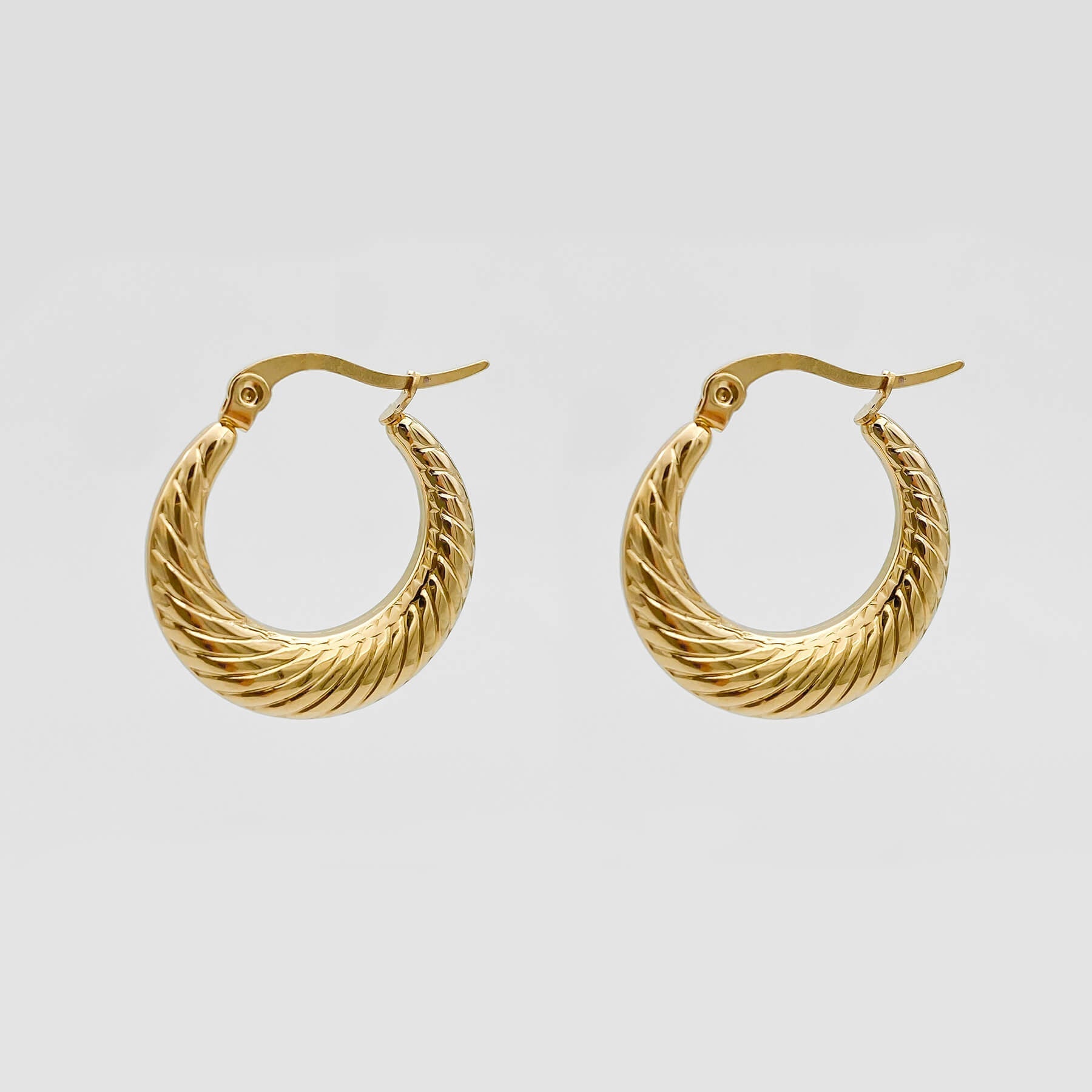 925 Sterling Silver Julia Gold Filled Hoops 6