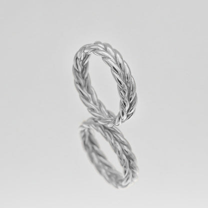 925 Sterling Silver Kasia Plait Ring 7