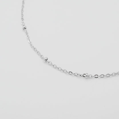 925 Sterling Silver Layla Beaded Anklet 6