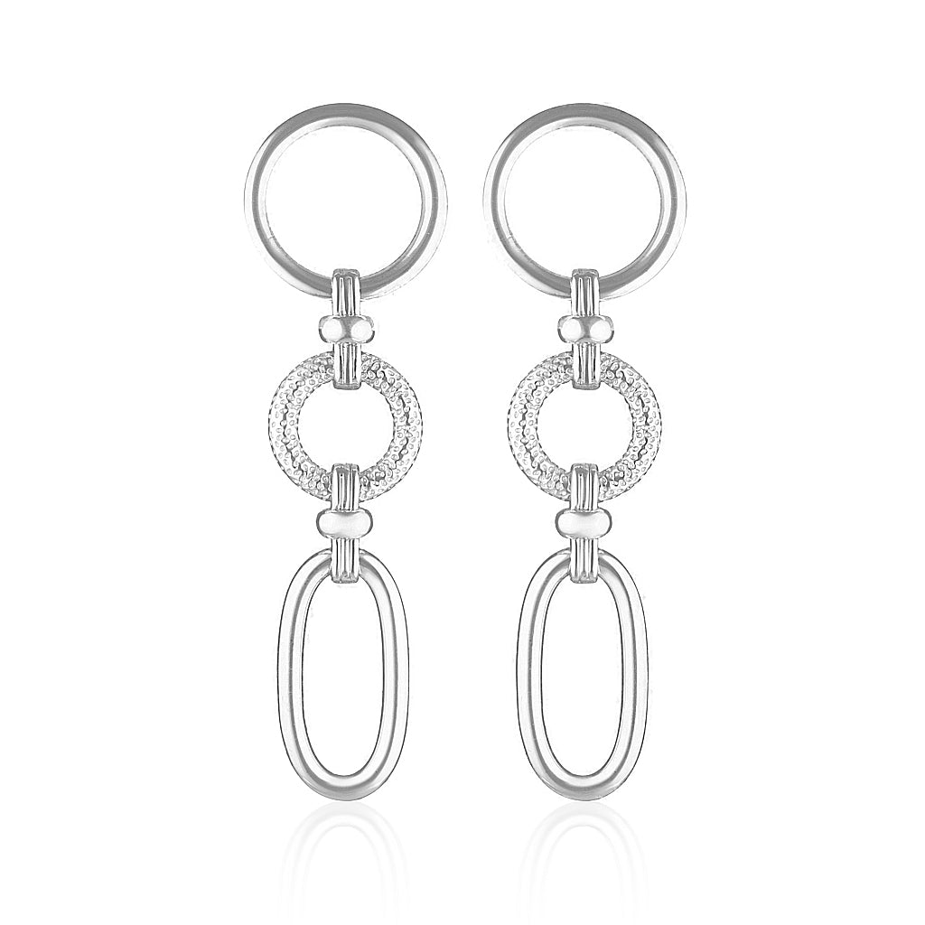 925 Sterling Silver Luca Drop Earrings 1