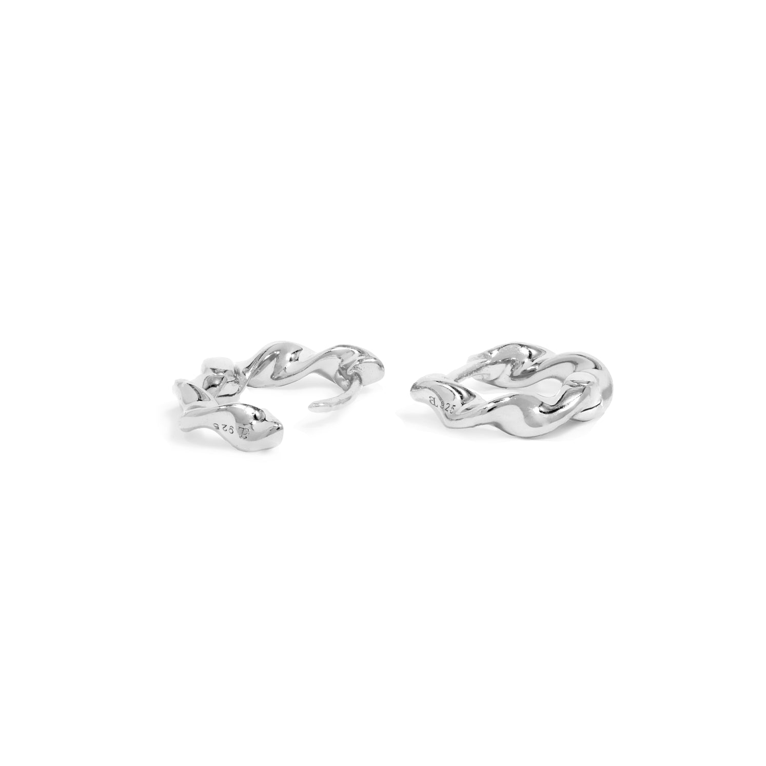 Sterling Silver Twisted Hoops Earrings: Modern Sophistication 4