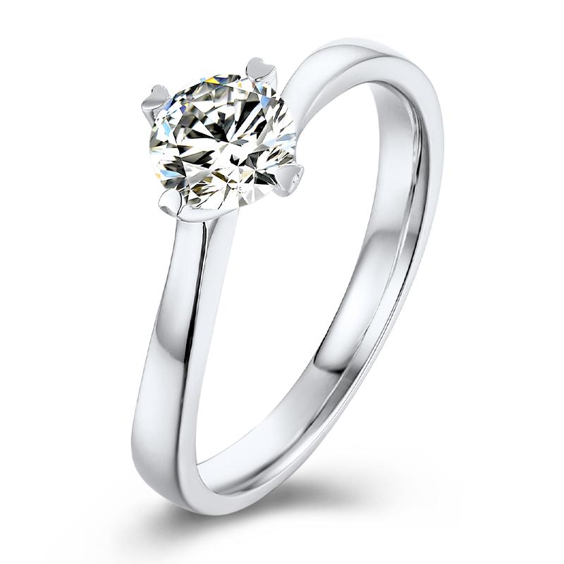 925 Sterling Silver Twisted Round 925 Sterling Silver Solitaire Ring 2