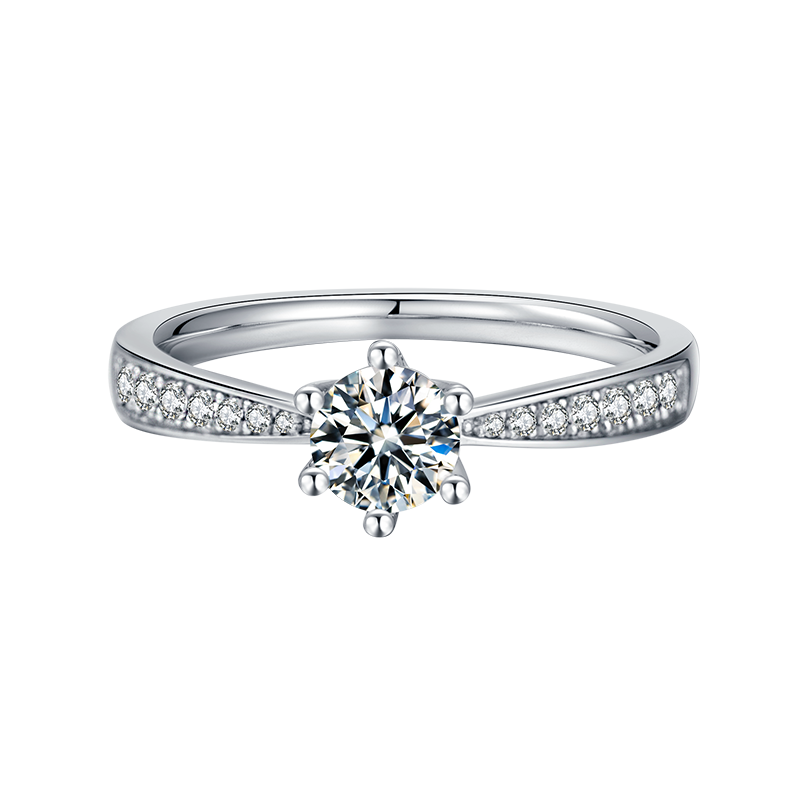 925 Sterling Silver Round Cut CZ Ring 2