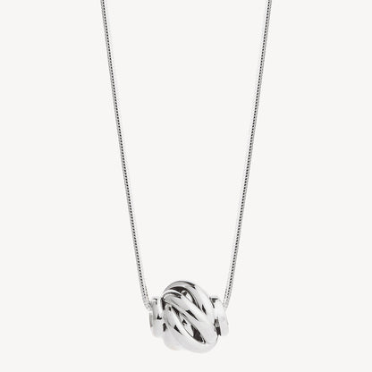 18 Inch Nest Shape Silver Necklace 1