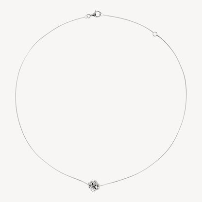 18 Inch Nest Shape Silver Necklace 4