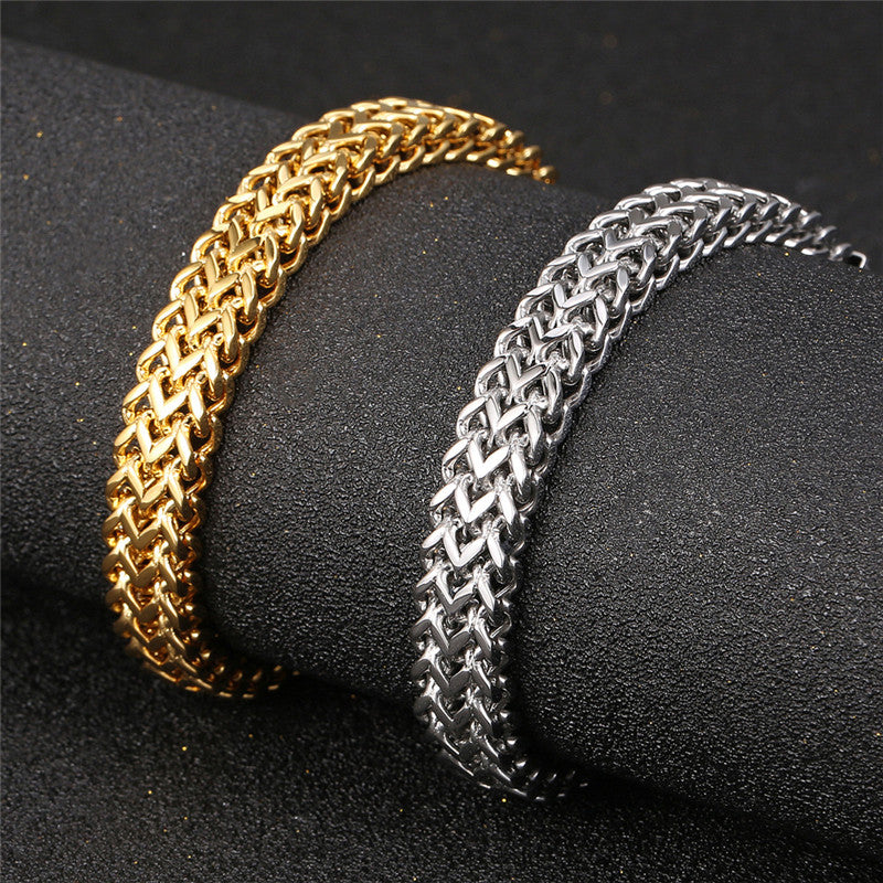 925 Sterling Silver Men Chain Bracelet Stainless Steel Bracelets 5