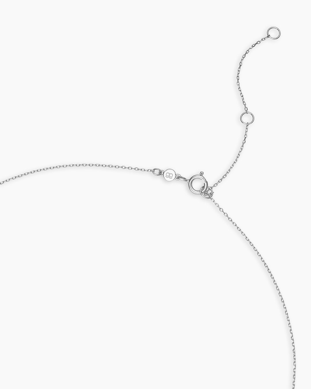 925 Sterling Silver Classic Five Diamond Necklace 7