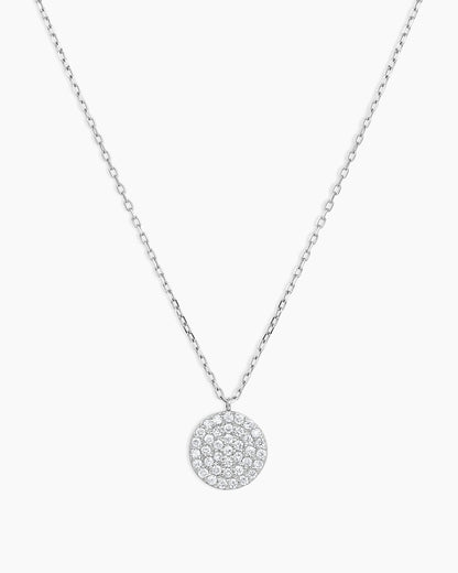 925 Sterling Silver Diamond Pavé Necklace 6