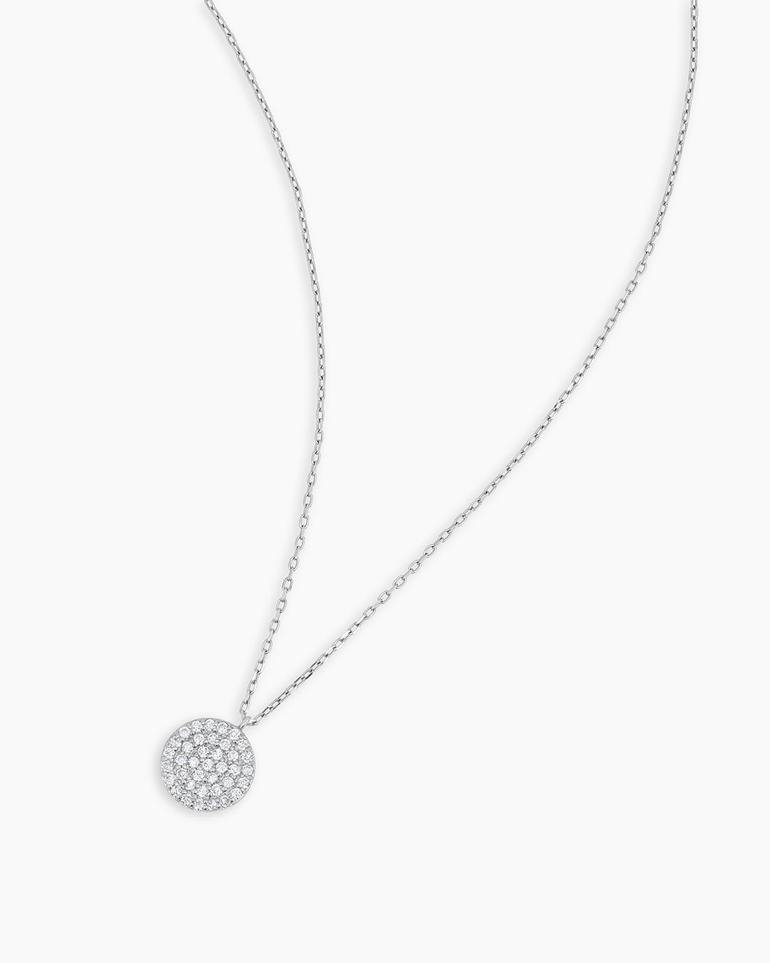 925 Sterling Silver Diamond Pavé Necklace 8