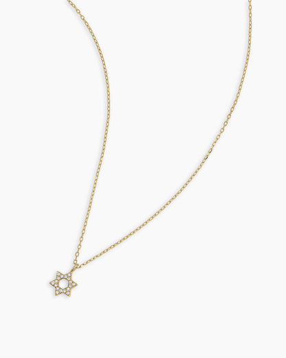 925 Sterling Silver Diamond Star of David Necklace 4