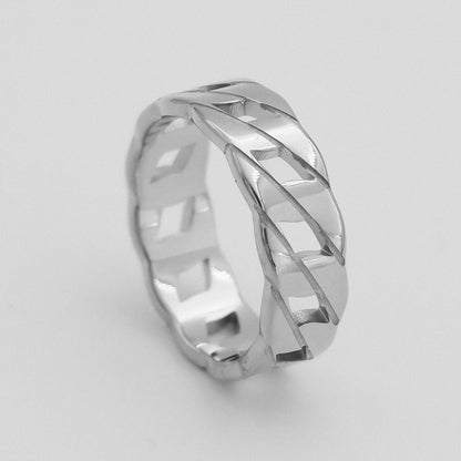 925 Sterling Silver Cuban Ring 4