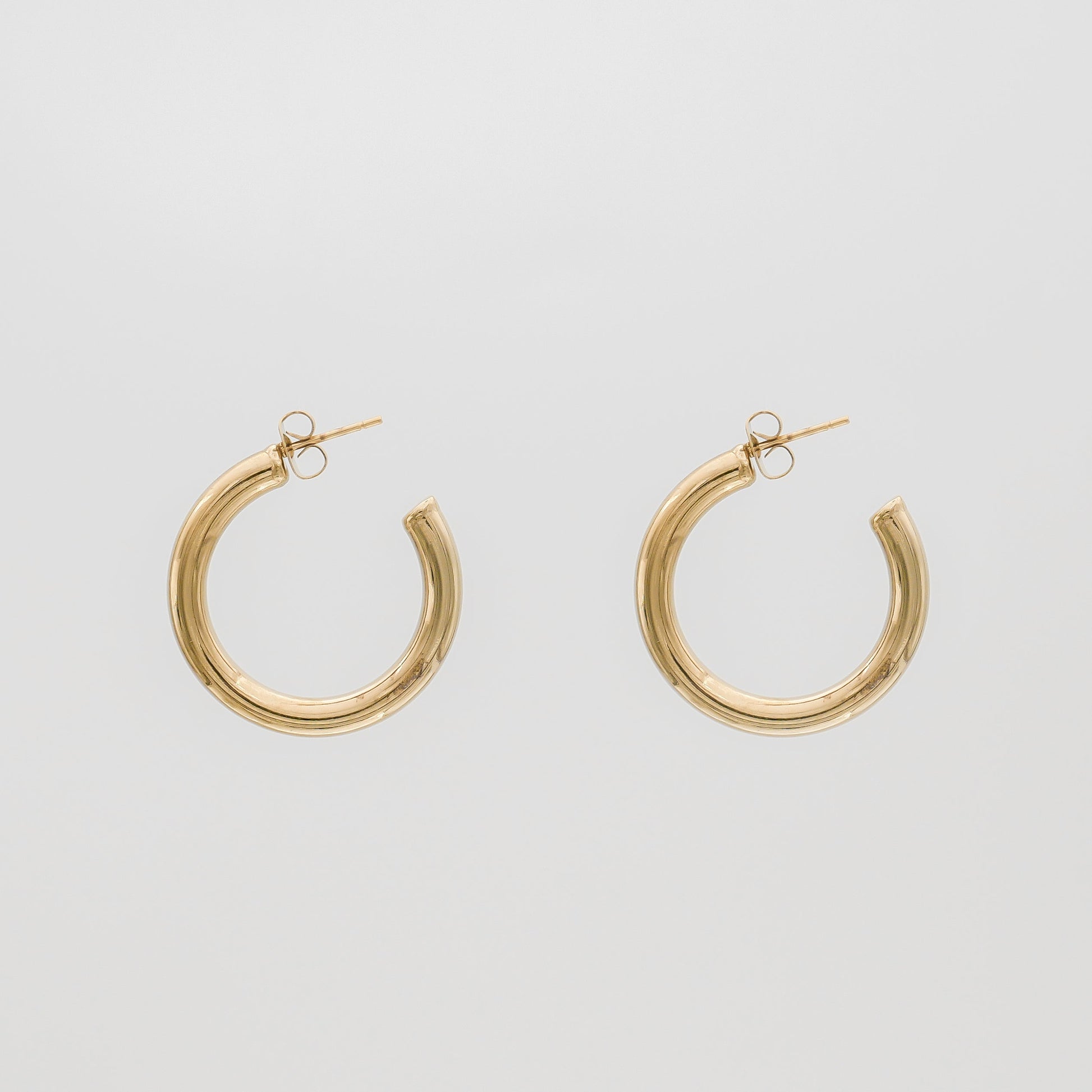 925 Sterling Silver Tia Classic Hoop Earrings 1