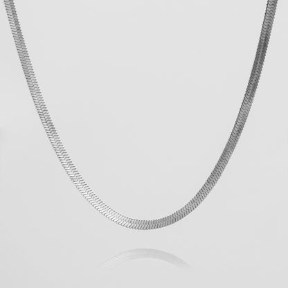 925 Sterling Silver Herringbone Necklace 4