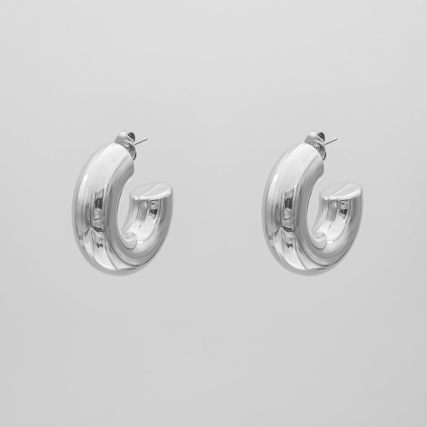 925 Sterling Silver Alani Chunky Earrings 4