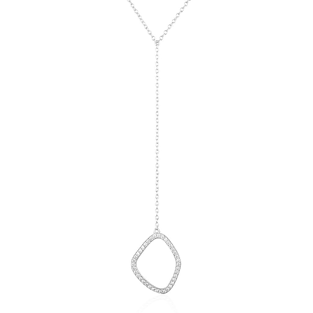 925 Sterling Silver Paola Drop Necklace 1