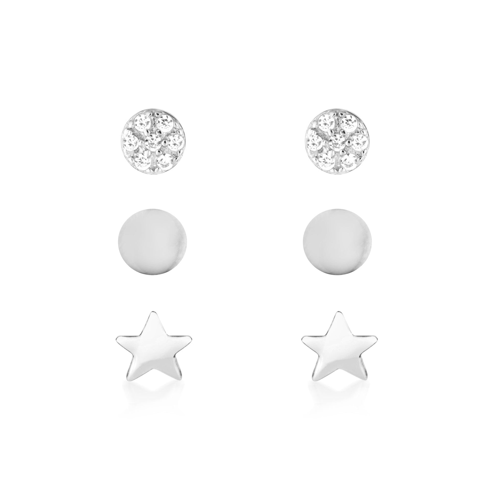 925 Sterling Silver Astrid Earring Set Silver 1