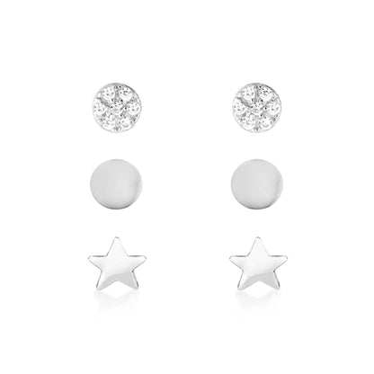 925 Sterling Silver Astrid Earring Set Silver 1