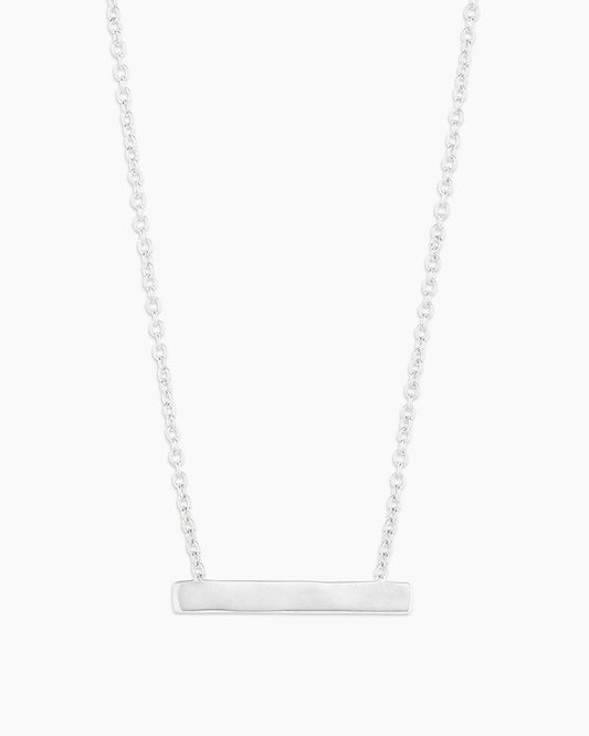 925 Sterling Silver Bespoke Plate Necklace (silver) 1