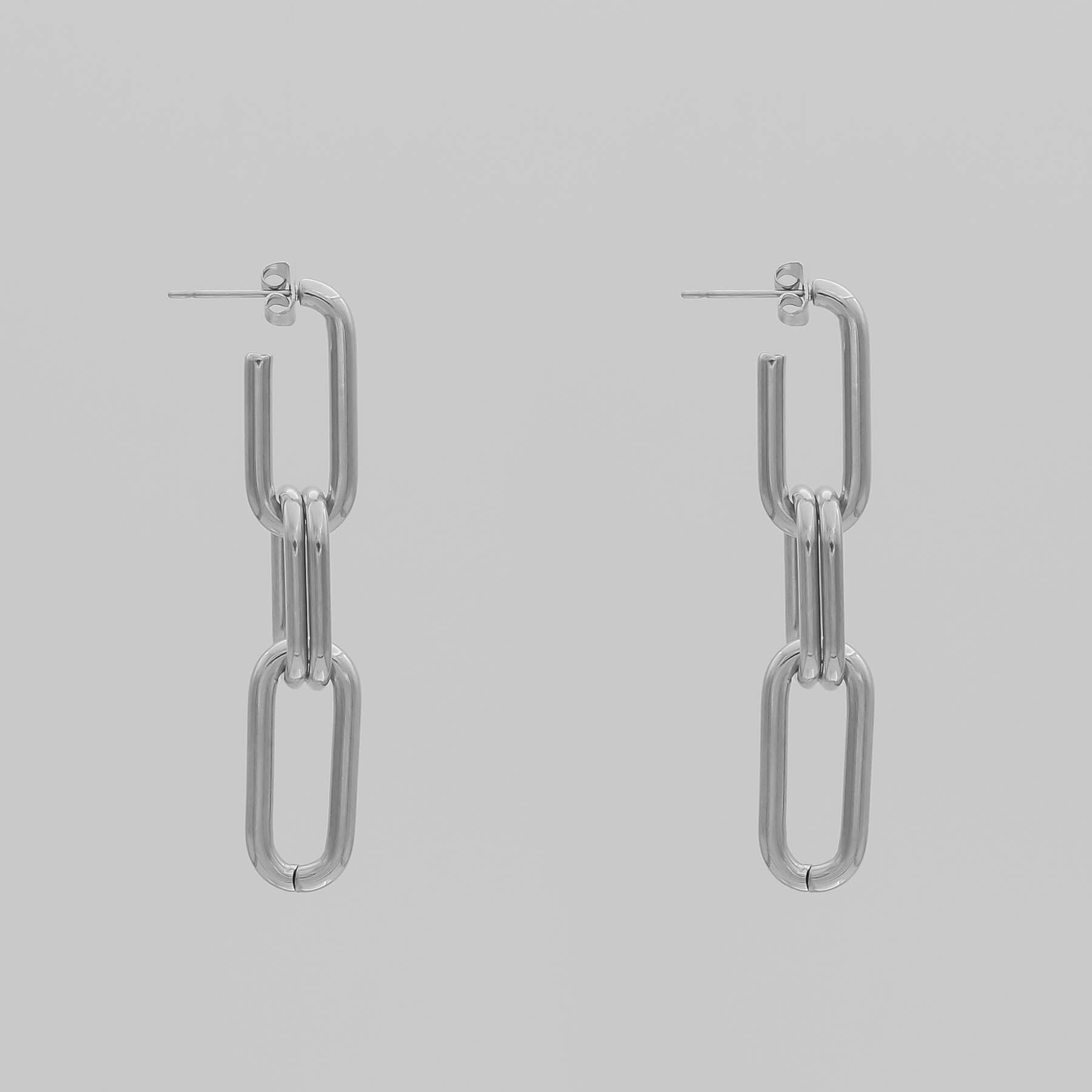 925 Sterling Silver Sadie Link Earrings 6