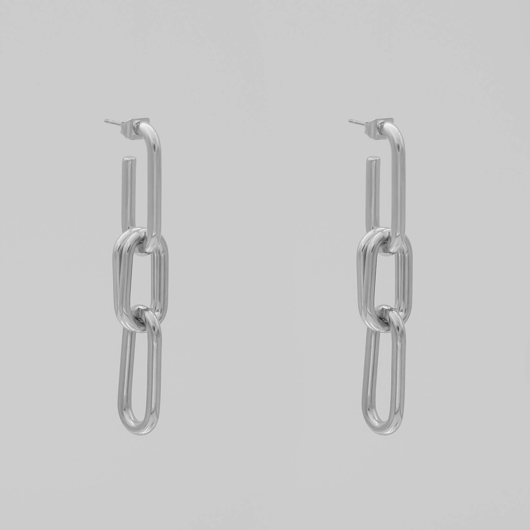 925 Sterling Silver Sadie Link Earrings 5