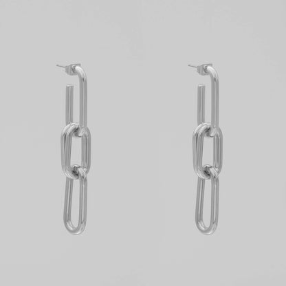 925 Sterling Silver Sadie Link Earrings 5