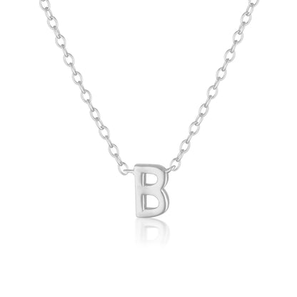 925 Sterling Silver Petite A-Z Necklaces 6