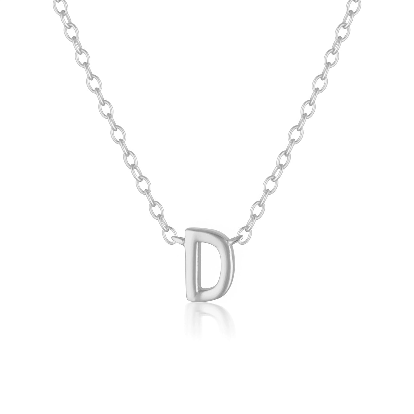 925 Sterling Silver Petite A-Z Necklaces 8