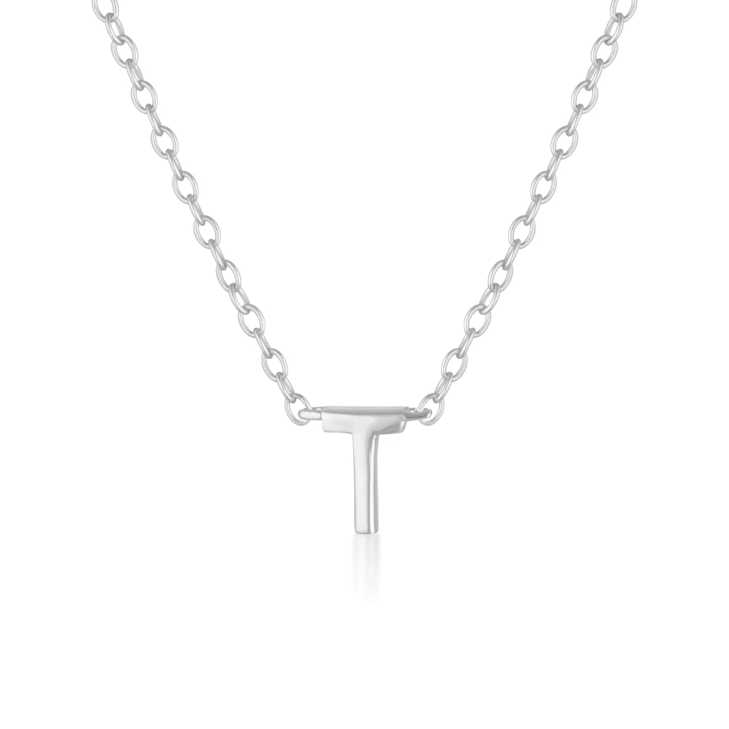 925 Sterling Silver Petite A-Z Necklaces 24