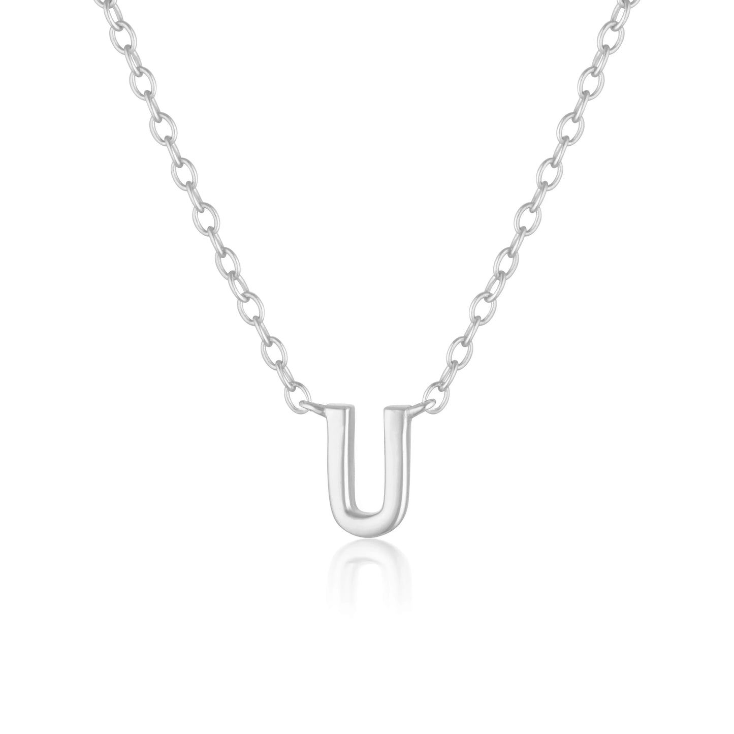 925 Sterling Silver Petite A-Z Necklaces 25