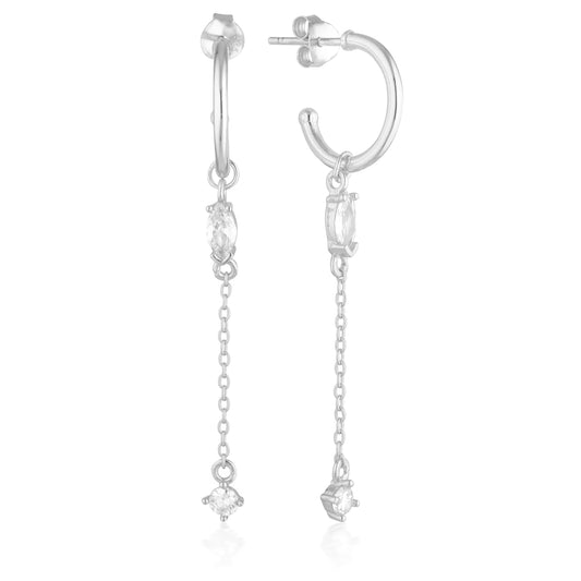 925 Sterling Silver Harlow CZ Earrings 1