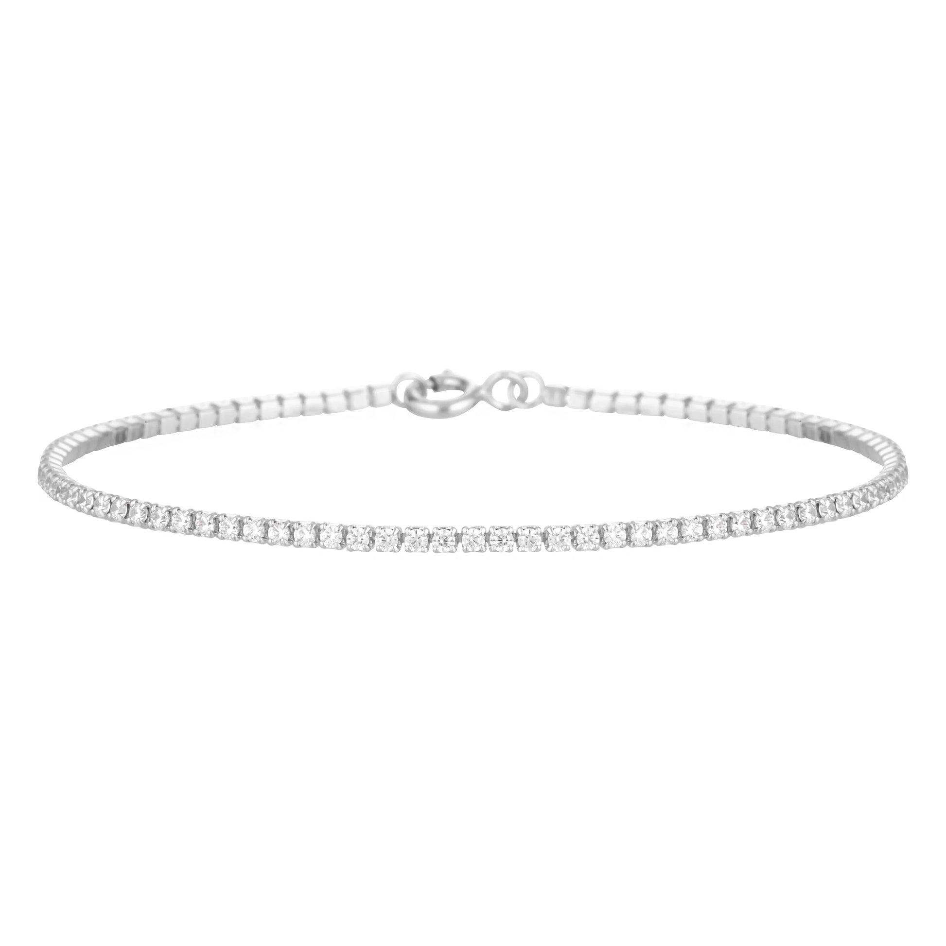 925 Sterling Silver Tennis Bracelet Petite 1