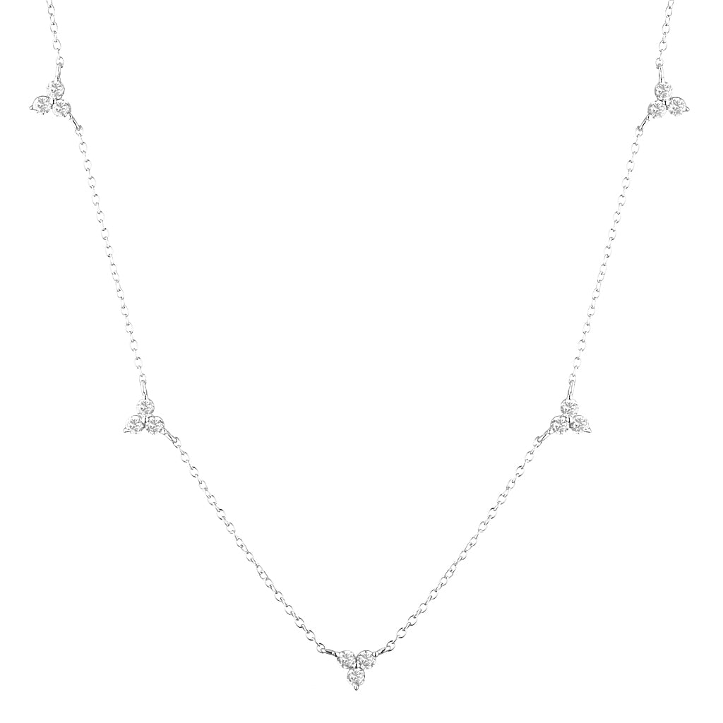 925 Sterling Silver Fleur Choker 1