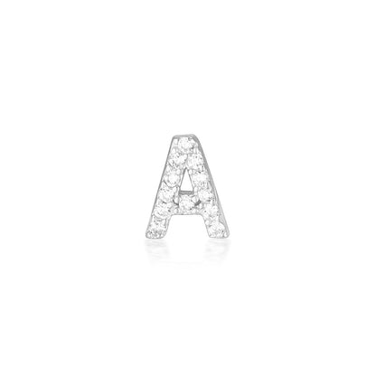 925 Sterling Silver A-Z Earrings Silver 4