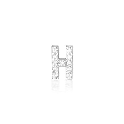 925 Sterling Silver A-Z Earrings Silver 11