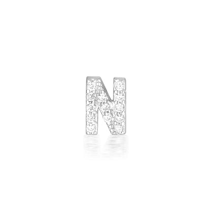 925 Sterling Silver A-Z Earrings Silver 17