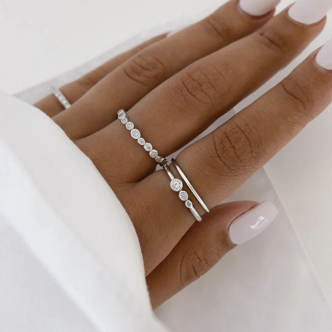 925 Sterling Silver Sonny Halo Ring Silver 3