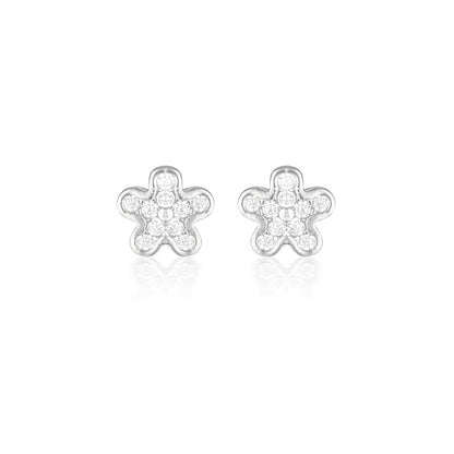 925 Sterling Silver Sophia Round Cut Cubic Zirconia Earrings 1