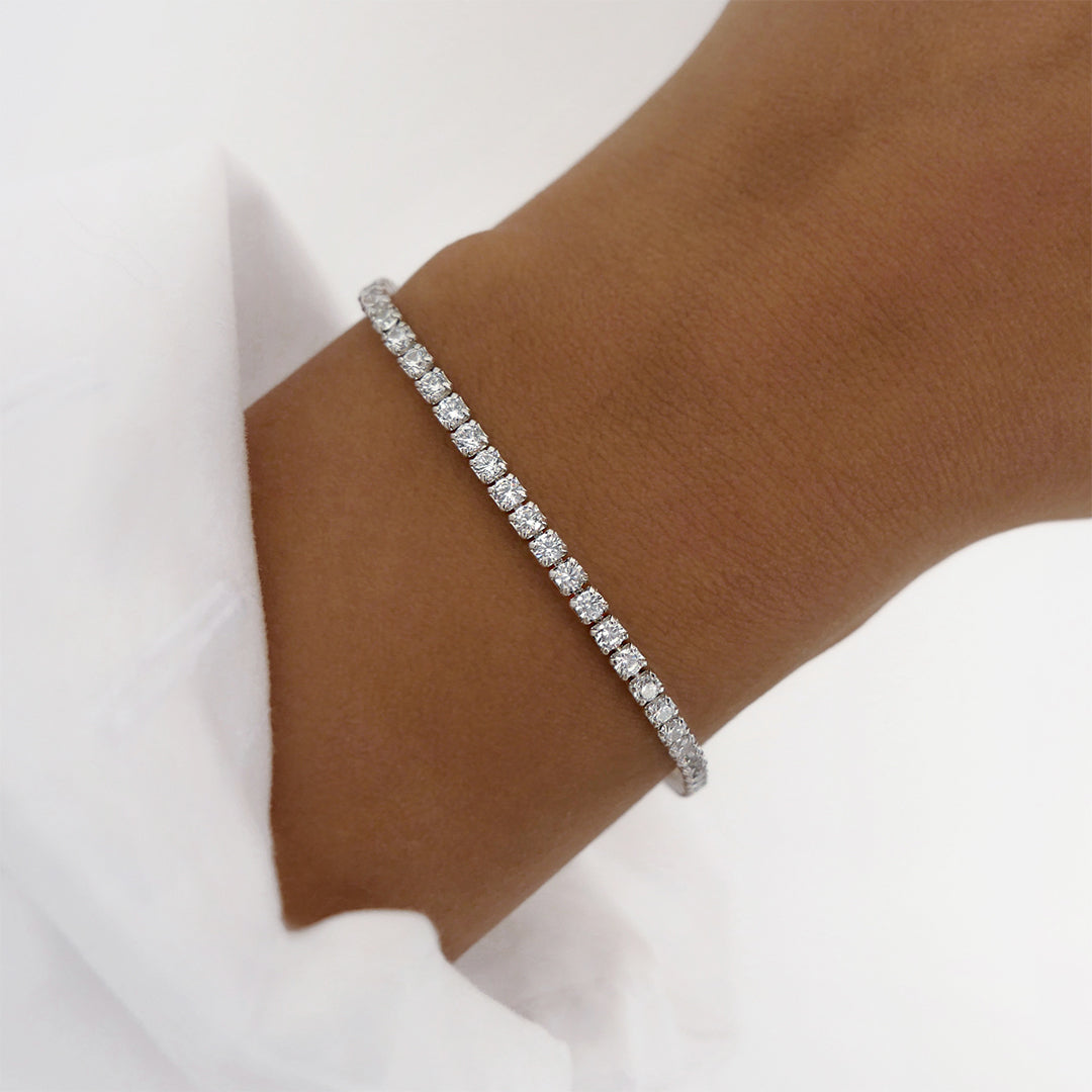 925 Sterling Silver Tennis Bracelet 2