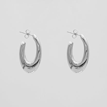 925 Sterling Silver Thea Hoop Earrings 4