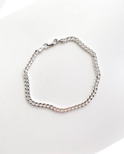 925 Sterling Silver Chain bracelet, silver, 2