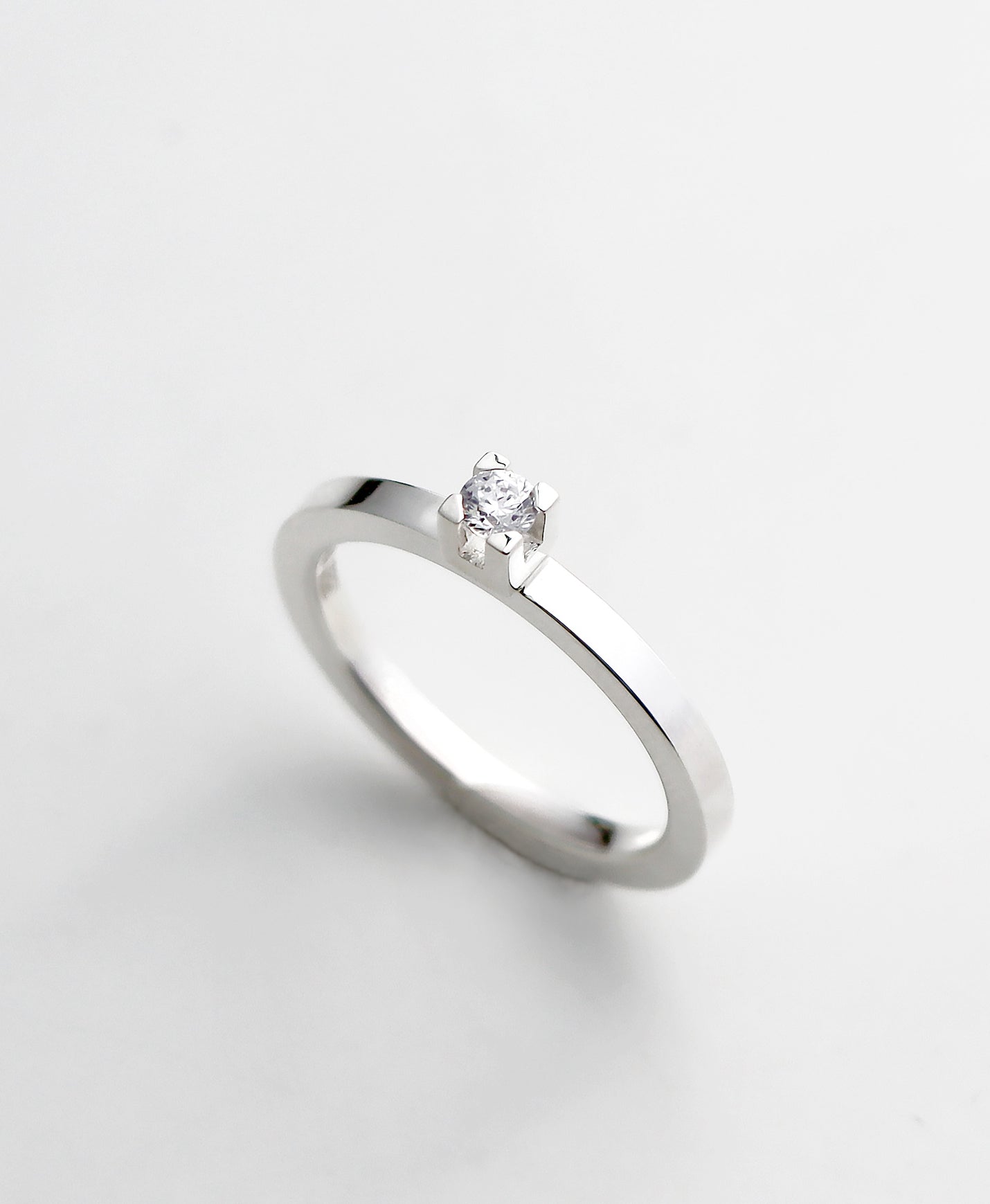 925 Sterling Silver Engagement Ring silver 1