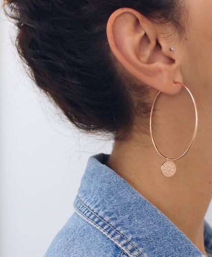 925 Sterling Silver Emelia Hoops Rose 2