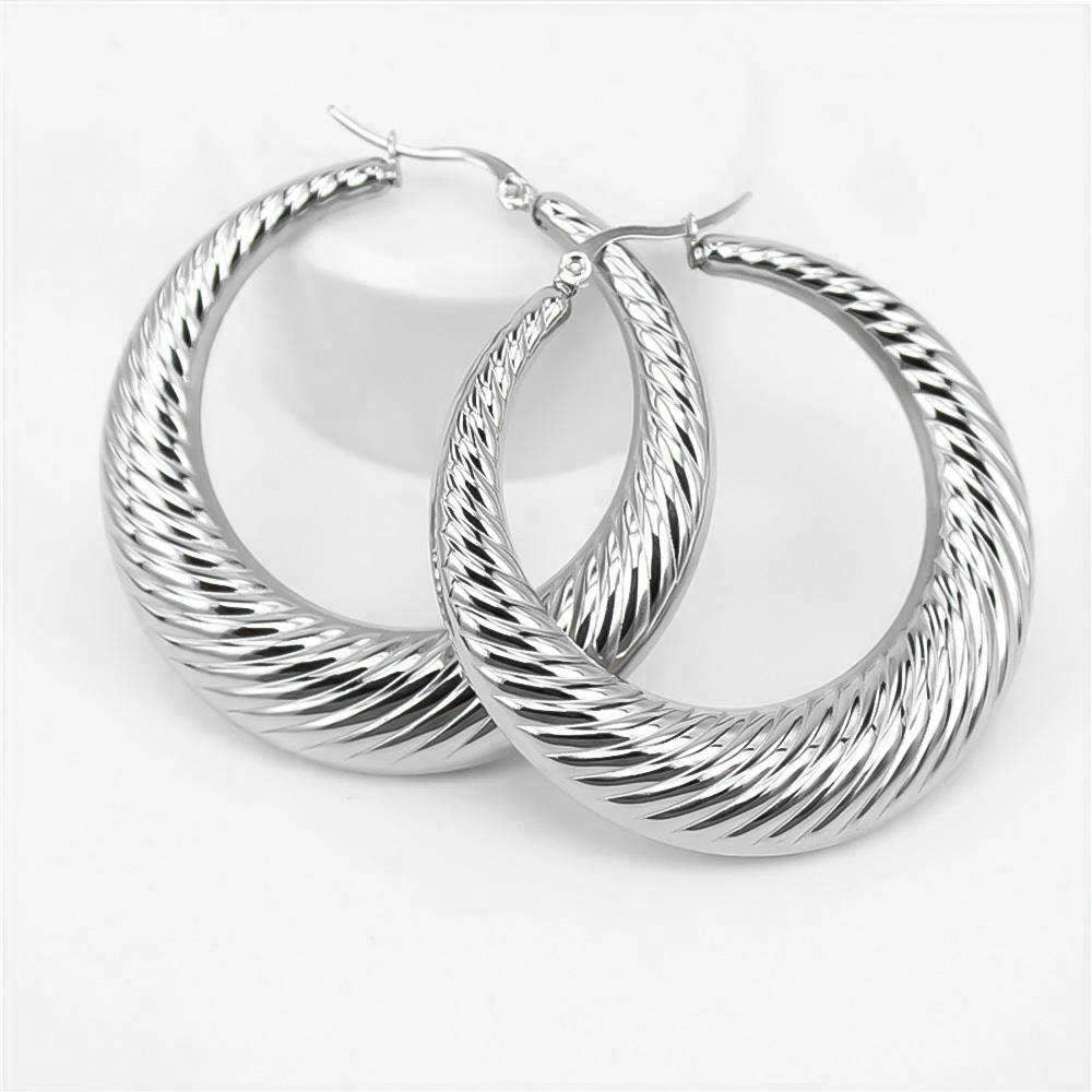 925 Sterling Silver Julia Silver Hoops 2