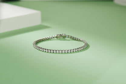 925 Sterling Silver Classic Tennis Bracelet 2