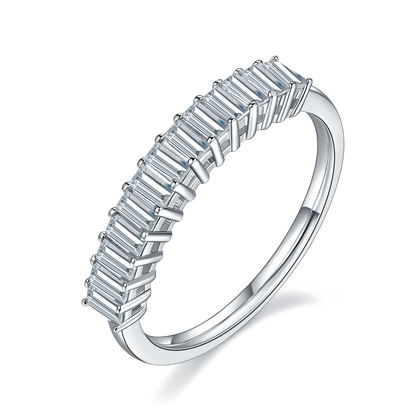 925 Sterling Silve Beguette Eternity Band 2